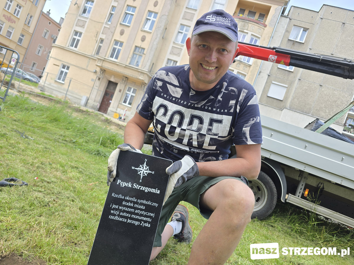 Gdzie jest środek miasta? Tam gdzie „Pępek Strzegomia” [FOTO] 